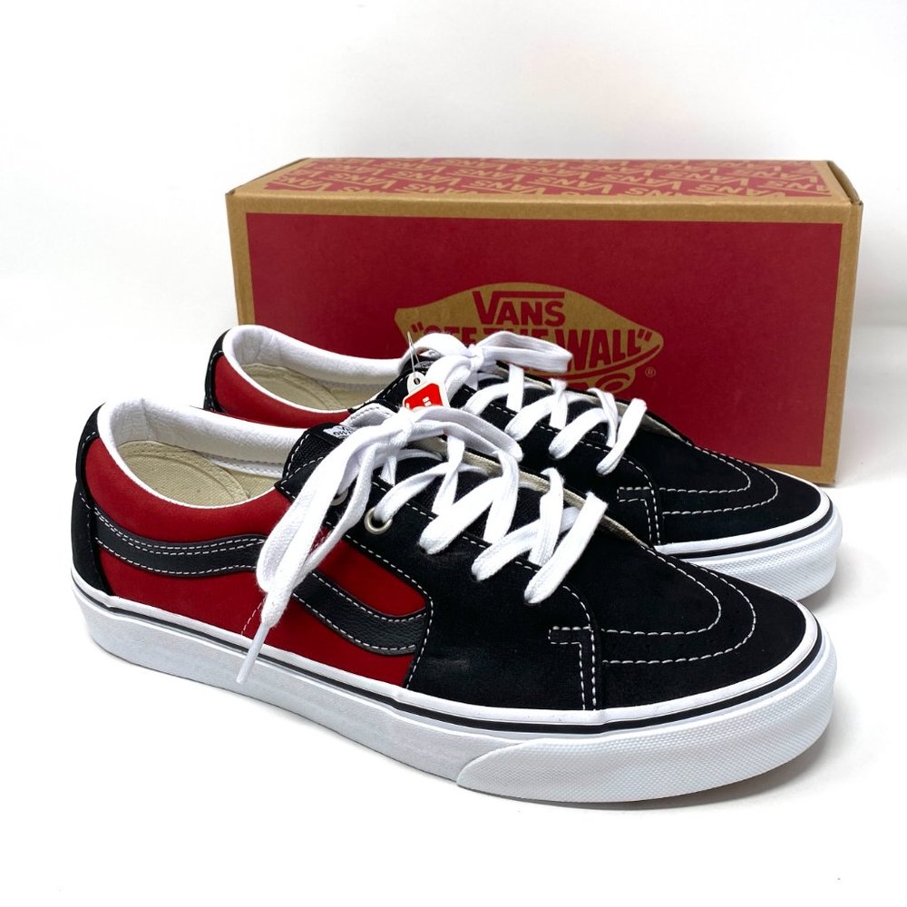 Vans Sk8 Low Leather Black Chili Pepper Sneakers Low Top SB Men's VN0A4UUK2S1 - Picture 6 of 11